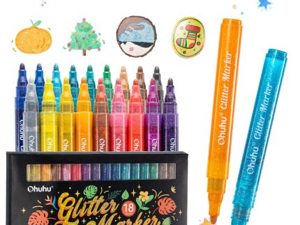 Ohuhu Glitter Markers Pen 18 Colors