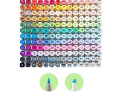 Ohuhu Honolulu 168 Colors Dual Tips Alcohol Art Markers (UK Only)