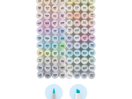 Ohuhu Honolulu 96 Pastel Colors Alcohol Art Markers - Sweetness & Blossoming (Brazil Domestic Shipping)