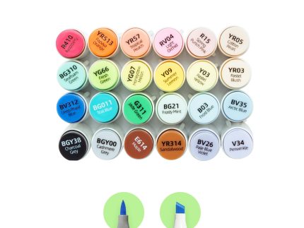 Ohuhu Honolulu Plus Series Supreme Rubber Brush Tip Markers
