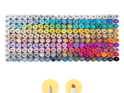 Ohuhu Oahu 200 Colors Dual Tips Alcohol Art Markers, Fine & Chisel (Canada Domestic Shipping)
