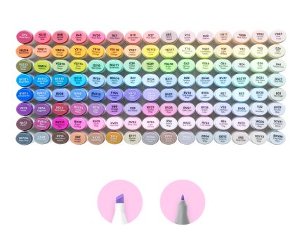 Ohuhu Oahu New 120 Colors Dual Tips Alcohol Art Markers, Fine & Chisel (Ships from Asia Warehouse)